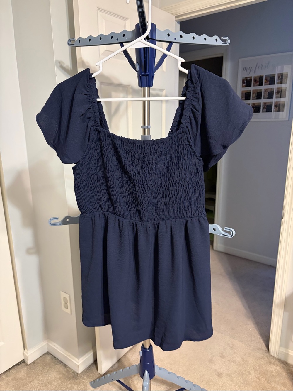 Raya Maternity Smocked Woven Top